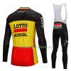 Combinaison Cycliste M/L + Collant à Bretelles 2018 Lotto-Soudal N002